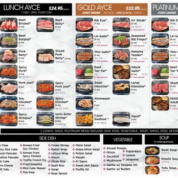 Yukga Korean BBQ menu 1